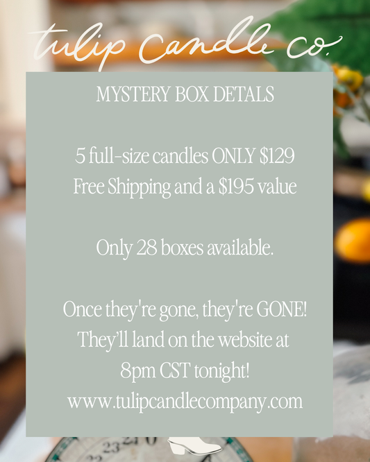 Mystery Candle Box: 5 Full Sized Candles