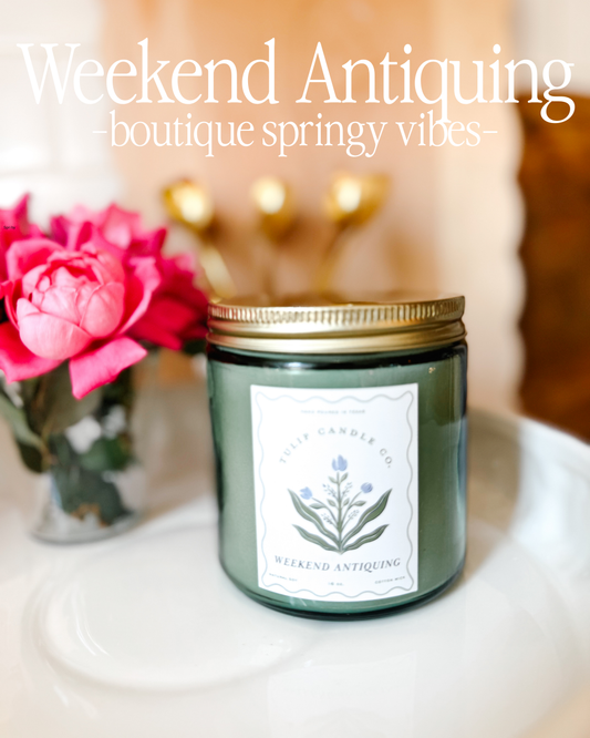 Weekend Antiquing: 16 oz. candle