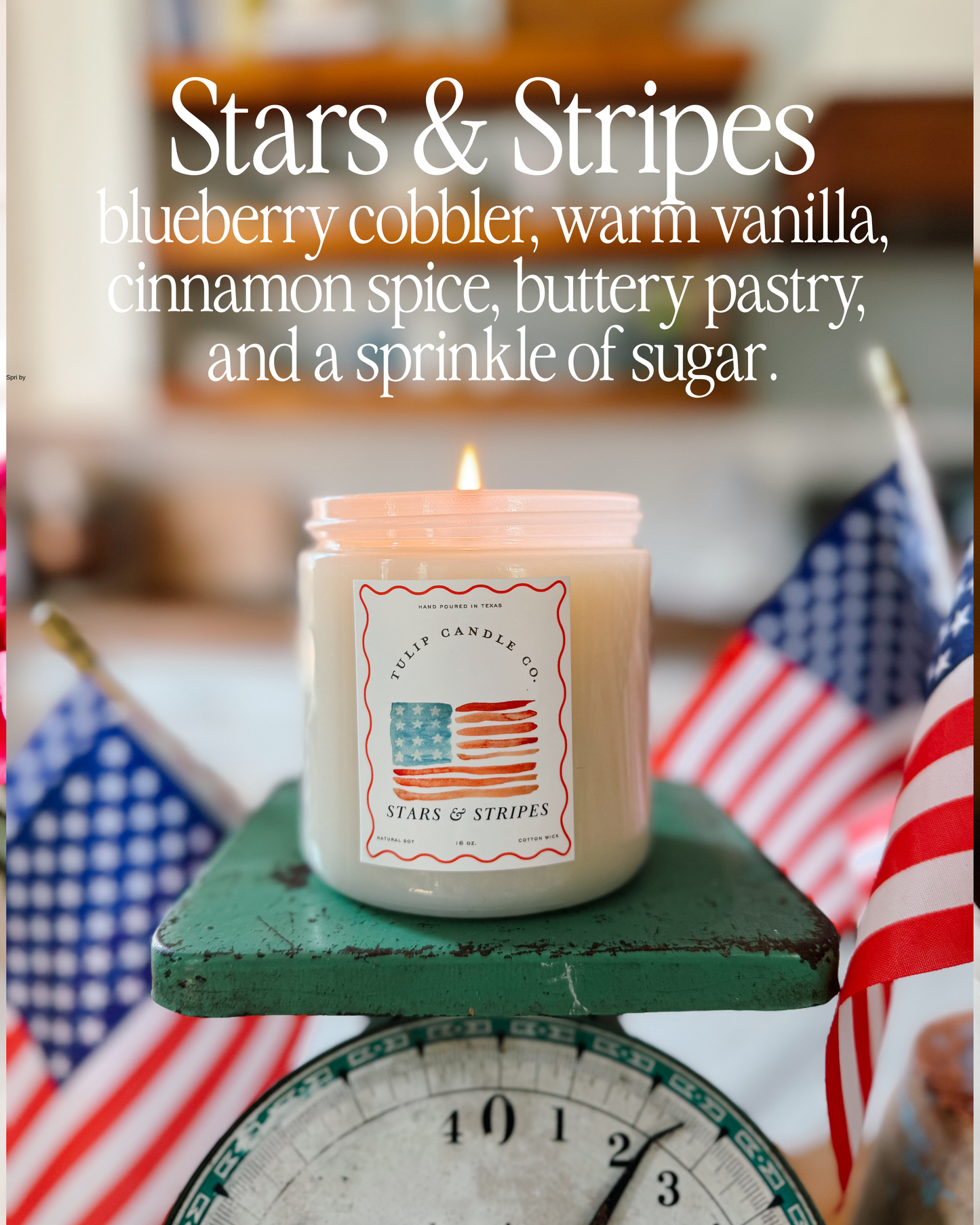 Stars & Stripes: A Candle for America's 250th Birthday