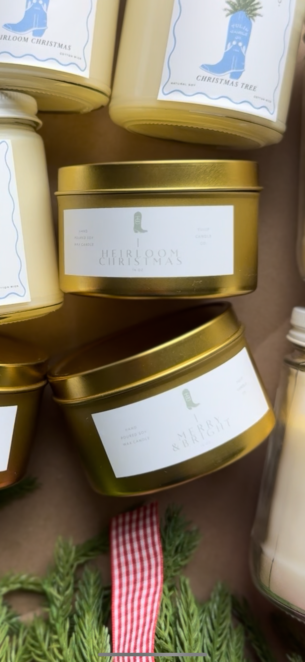 Merry and Bright 14 oz. Tin