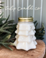 Glass Tree Jar filled with Merry & Bright